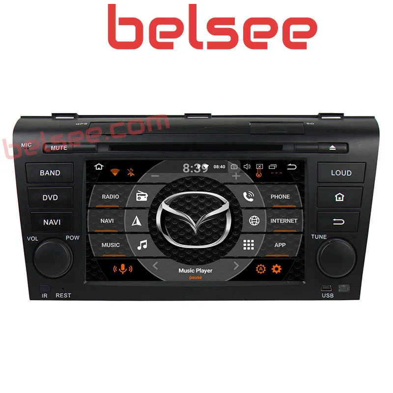 

Belsee Octa Core 4GB Android 8.0 DVD Player Multimedia Radio Car Stereo Navi GPS for Mazda 3 2003 2004 2005 2006 2007 2008 2009
