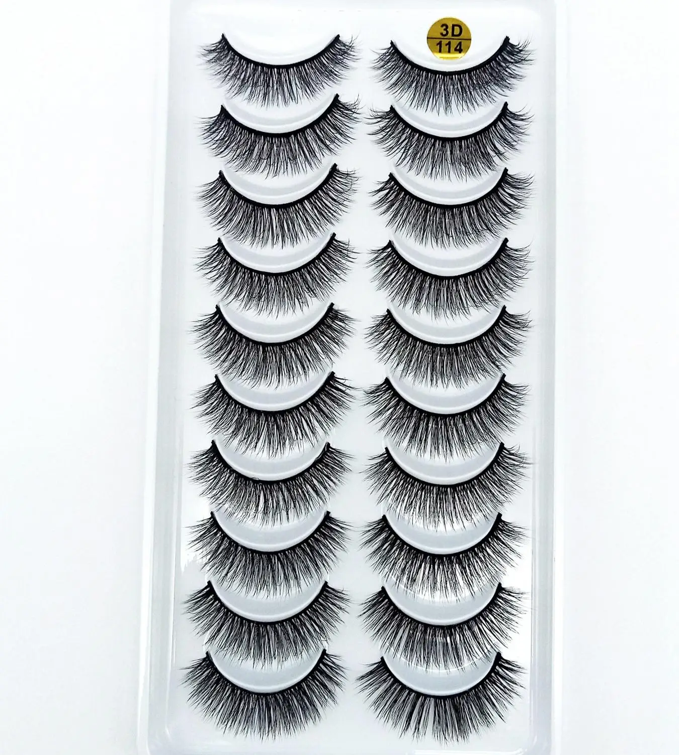 

NEW 10 Pairs 3D Soft Mink Hair False Eyelashes Handmade Crisscross Wispy Fluffy Long Lashes Natural Eye Makeup Tools Eye Lashes