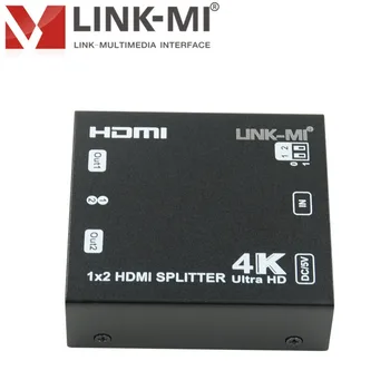 

LINK-MI SP01 audio video hdmi splitter 1 in 2 out HDMI 1x2 Splitter Supports 3D, EDID/ HDCP2.2 to HDCP1.4. 4Kx2K@60Hz(YUV 4:2:0)