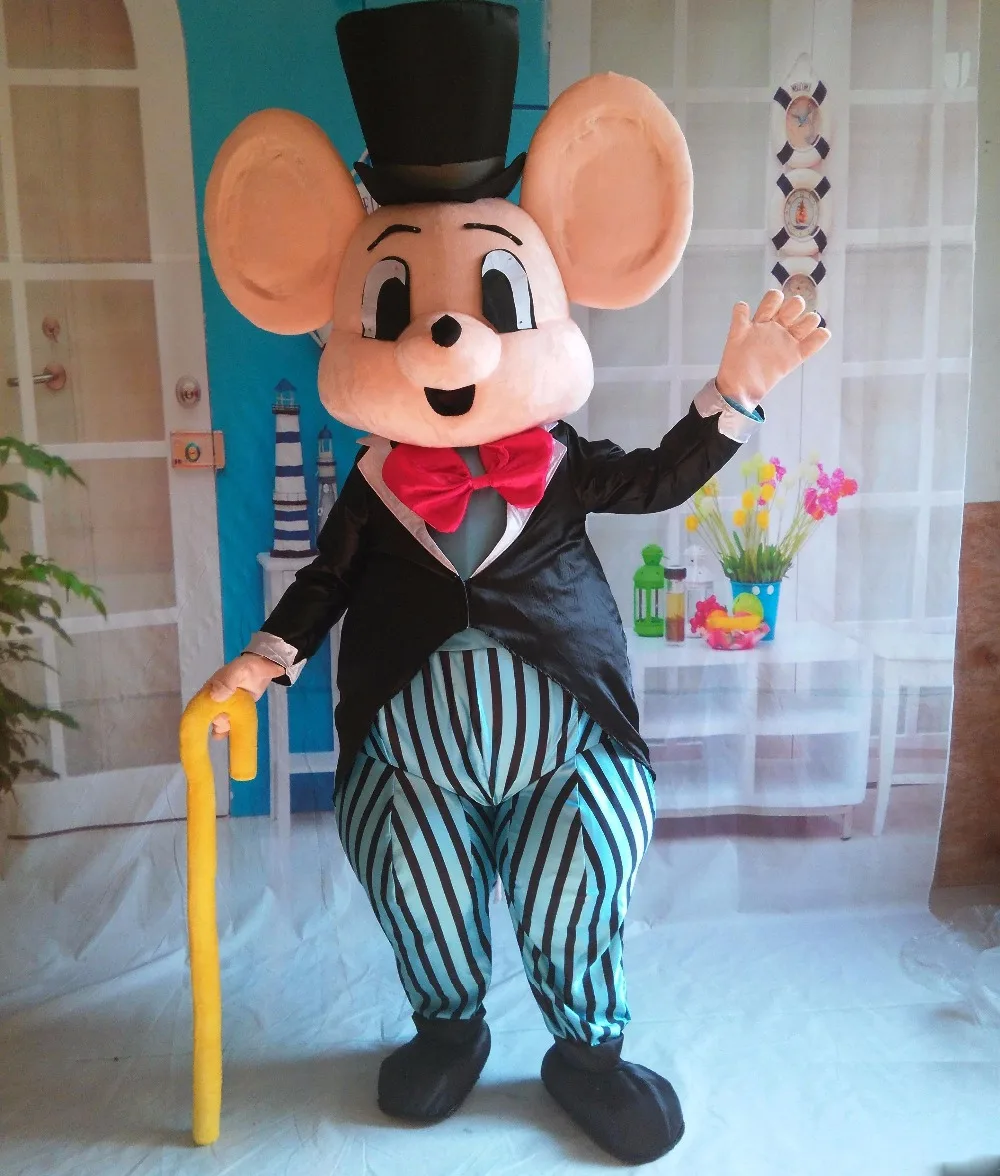 

Factory Outlets Good vision good Ventilation big ears rat mascot costume adult mouse mascot costume for sale