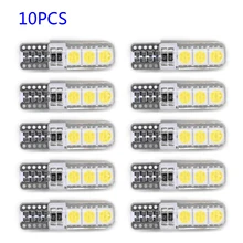 10x Canbus T10 194 6SMD W5W 5050 LED Branco Car Side Wedge Luz de Segurança Lâmpada Conjunto C2 Para O Lado Do Carro luzes Da Placa de Licença Lâmpadas cunha