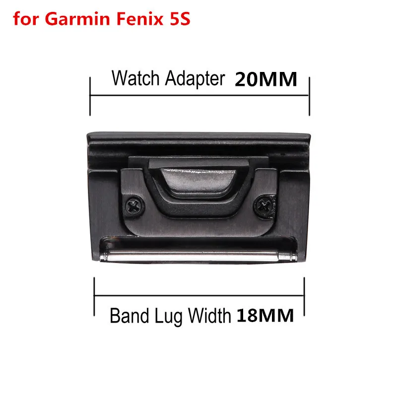 20 22 26 мм универсальный металлический ремешок-адаптер для наручных часов для Garmin Fenix5X/Fenix5/5S/3 из нержавеющей стали для быстрого крепления