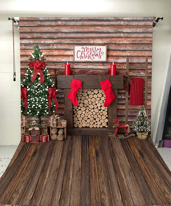 

MEHOFOTO photography backdrops christmas background photo background newborn christmas backdrop christmas fireplace decorations
