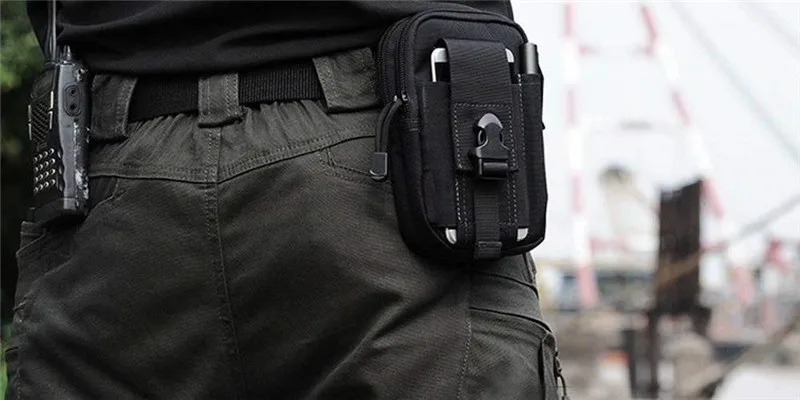 Combat 2 Inch Adjustable Waist Belt with Molle Pouch Belt Waist Pack Bag Buckle for Military Army Outdoor Hiking Climbing Hunting 04