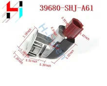 1pc New Black,White,Silvery PDC Back Up Parking Sensors 39680SHJA61 39680-SHJ-A61 Fit for Honda Odyssey 2005-2009 CRV 2004-2013
