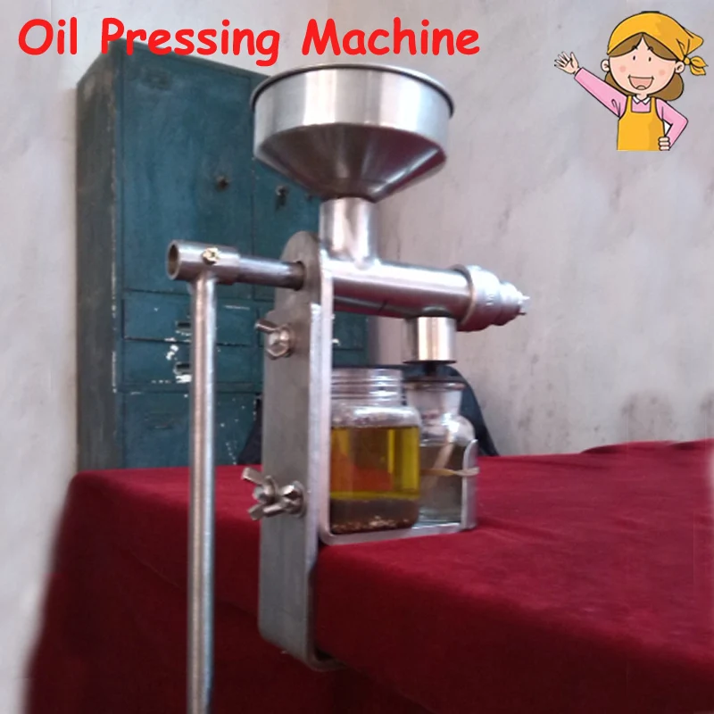 Manual Peanut Oil Press Machine Oil Extractor Machine Nuts Seeds Oil