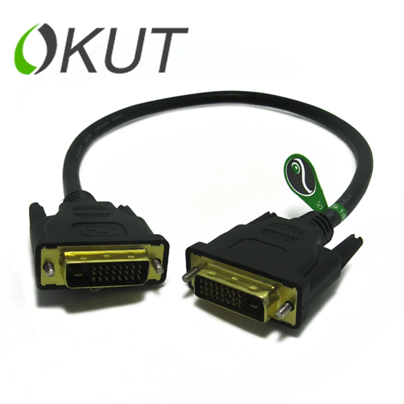 High speed DVI cable male to male DVI to dvi cable Gold Plated Plug