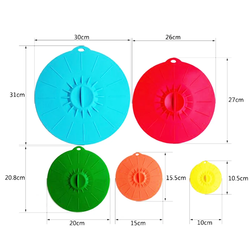 Еда Класс реальные кремния стрейч Крышки Универсальная крышка Силиконовая Саран Еда Обёрточная бумага-Чаша Пот крышкой-силиконовый чехол пан Кухня инструмент