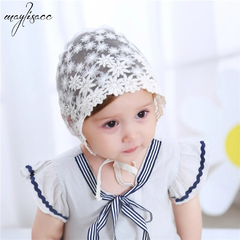 Maylisacc/Летняя детская шапка в рыбацком стиле Hat2019, летний тонкий кружевной Детский горшок, детская кружевная Кепка с вышивкой, милая шапочка принцессы