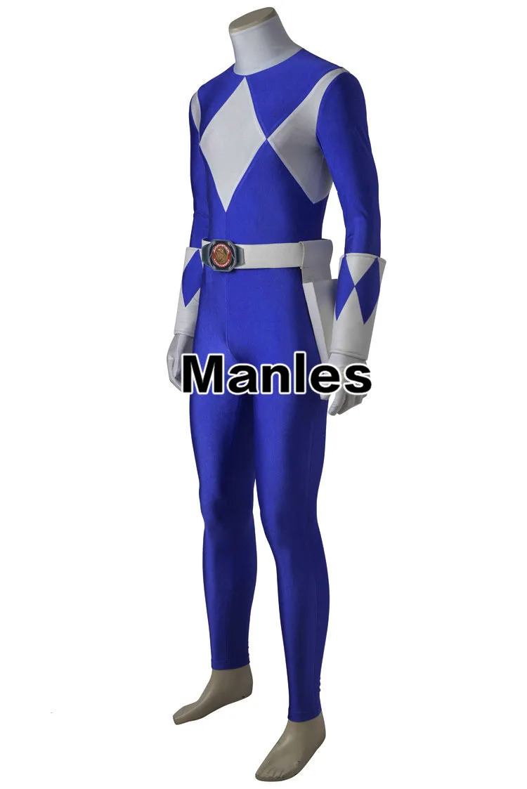 Costume For Dan Tricera Ranger Bodysuit Zyuranger Cosplay Onesies Blue Jumpsuit Halloween Carnival Clothes Cosplay Adult Men