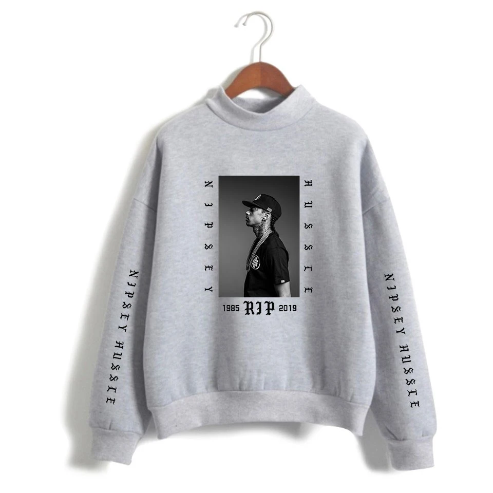 Kpop R.I.P Nipsey Hussle Women Turtleneck Hoodies Harajuku High Collar Winter Winter Sweatshirts Hoodie Hoody Women's Hooded 4XL Kpop R.I.P Nipsey Hussle Women Turtleneck Hoodies Harajuku High Collar Winter Winter Sweatshirts Hoodie Hoody Women's Hooded 4XL