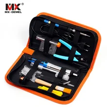 MX-DEMEL термостатический Регулируемый температурный Электрический паяльник 220 в 60 Вт ЕС вилка сварочный инструмент 5 шт. железные наконечники Инструменты для ремонта