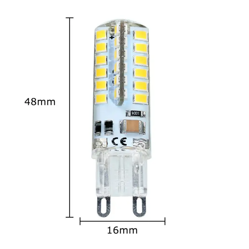 XIAOF-FEN LED Bulbs 10X LED Bulb G9 SMD 2835 G9 4W 48 LEDs Corn Light 220V 360 Degree Replace Halogen Lamp 48LED AC 200-240V Replace LED Bulbs Color : Cool White XIAOF-FEN LED Bulbs 10X LED Bulb G9 SMD 2835 G9 4W 48 LEDs Corn Light 220V 360 Degree Replace Halogen Lamp 48LED AC 200-240V Replace LED Bulbs Color : Cool White