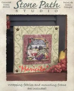 CS-532 cross stitch set farm wine grape stone path dim 72838.jpg