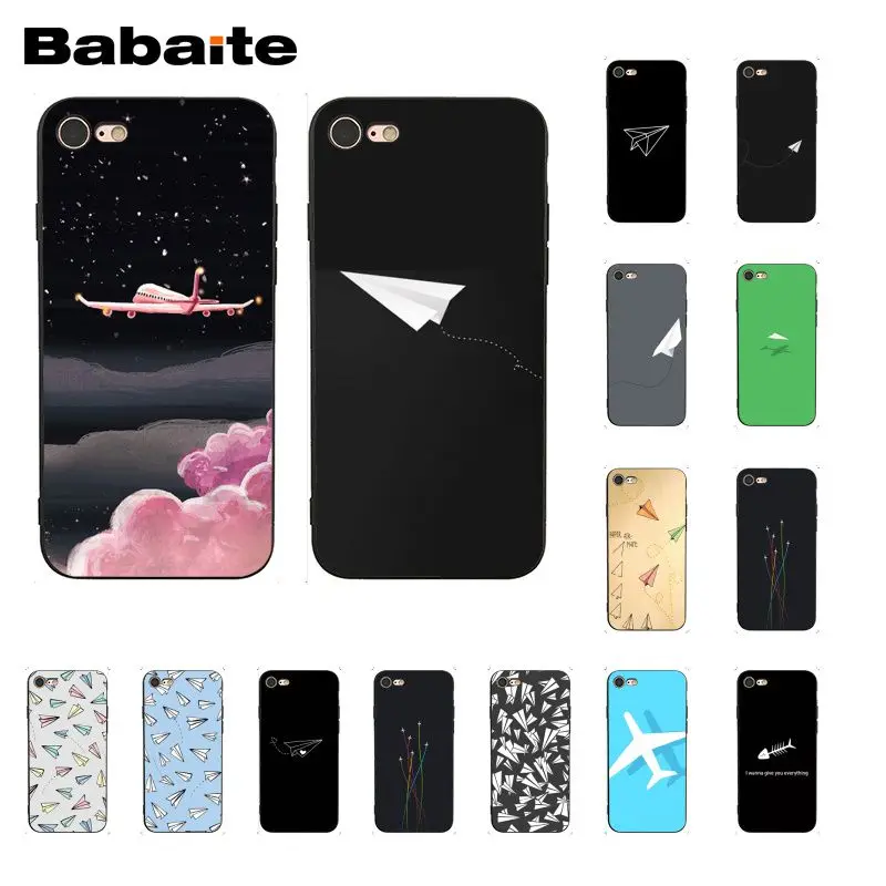 

Babaite Travel the world paper plane aircraft Phone Case for iphone 11 Pro 11Pro Max 6S 6plus 7 7plus 8 8Plus X Xs MAX 5 5S XR