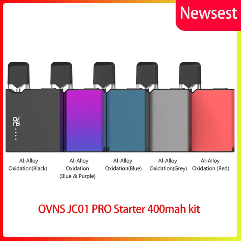 Newest Electronic Cigarette Vape OVNS JC01 PRO Starter 400mah & 1ml pod Vape Starter Pod Kit VS Justfog minifit/OVNS JC01