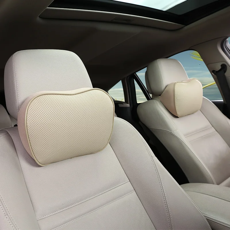 luckeasy Car Neck Pillow Lumbar Waist Support Headrest Pillows Back