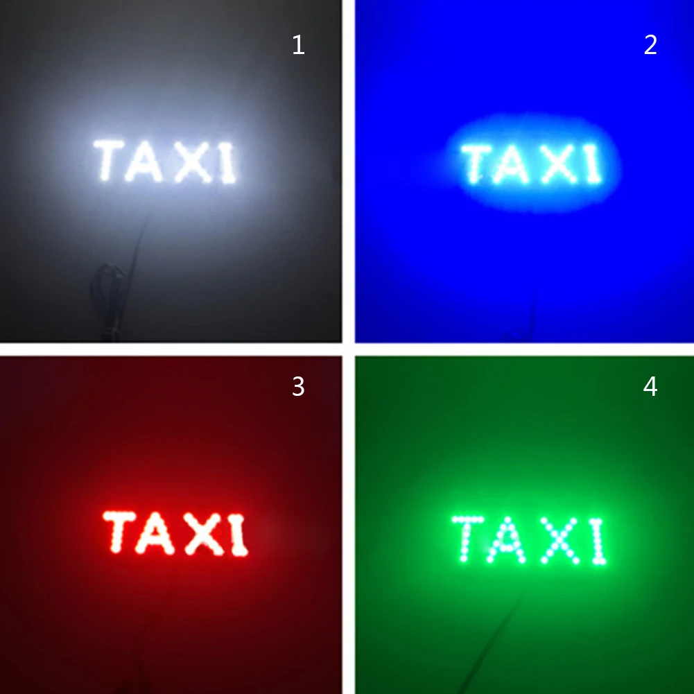 1 шт./лот, светодиодный индикатор на лобовое стекло автомобиля такси, синий светодиодный фонарь на лобовое стекло, лампа для такси, 12 В