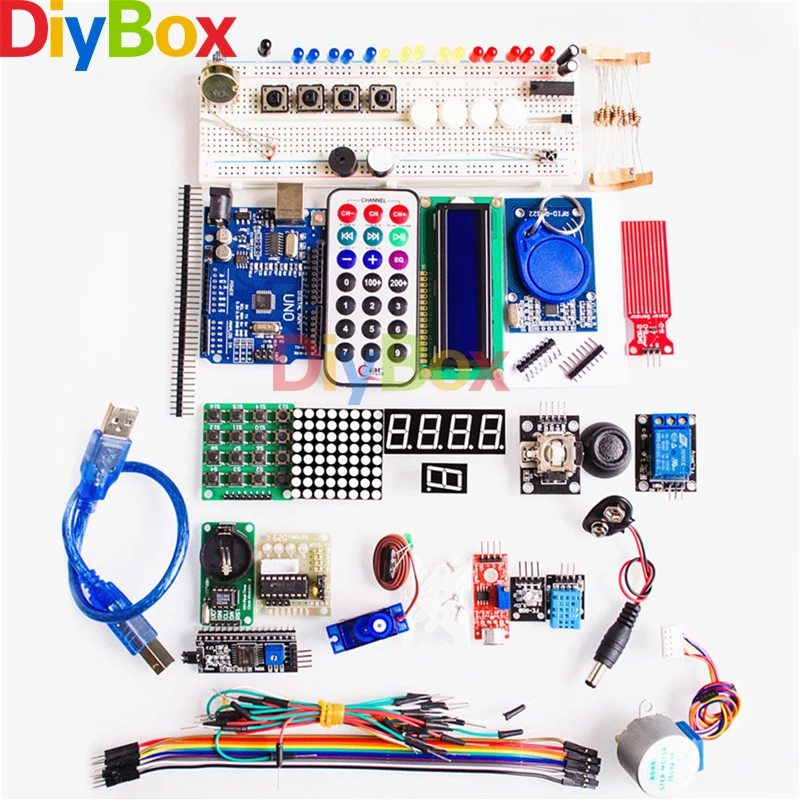 

1Set UNO R3 KIT Upgraded version of the Starter Kit the RFID learn Suite LCD 1602 DIY for arduino kit