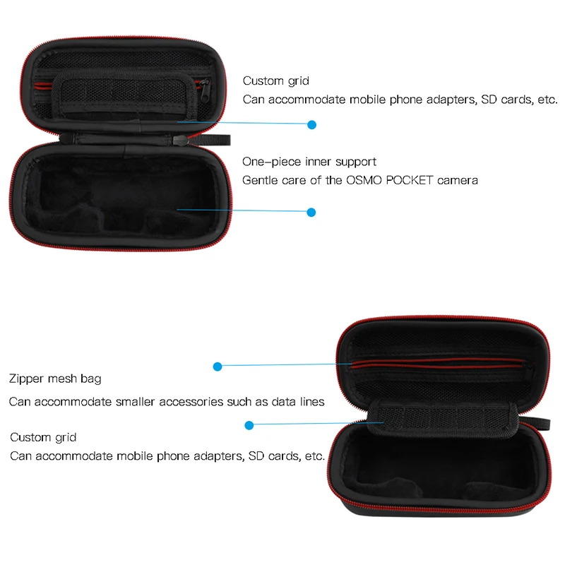 Portable case Osmo Pocket with Control wheel Dial Storage Box Bag for dji Osmo Pocket camera Handheld gimbal