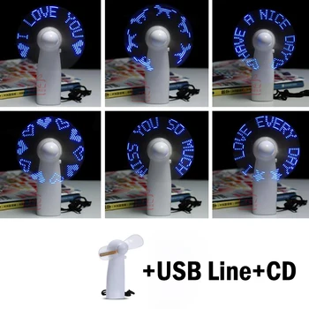 

Portable Mini USB LED Fan Flexible DIY Programmable LED Cooler Cooling Fan Programming Handheld Fan Any Characters Messages Word