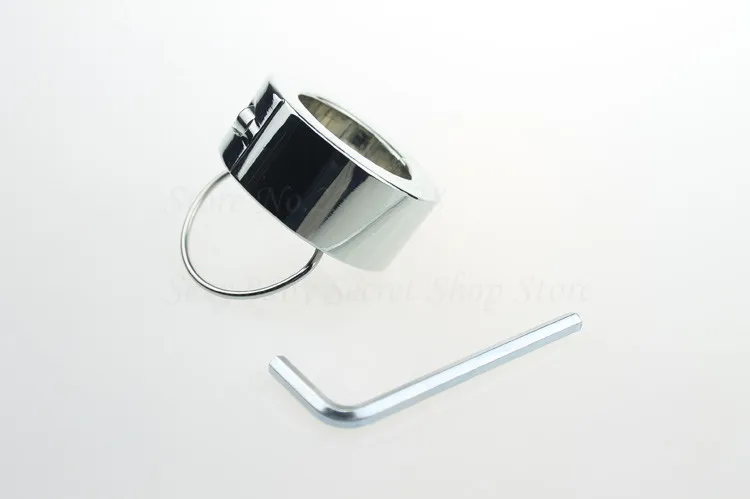 Metal Screw Locking Penis Rings,Scrotum Testicle Stretched Lock,Cock Ring,Cock Clamp,Adult Game Toys for Male Chastity Device