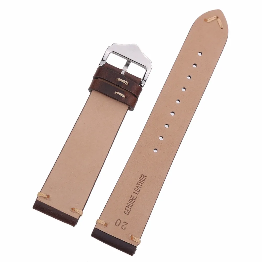 Ремешок для часов EACHE из натуральной телячьей кожи 18 мм 20 22 мм|strap 18mm|watchband strapleather
