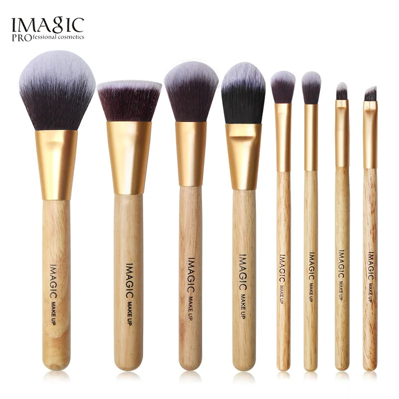 

IMAGIC Make Up Brushes 8 pcs Brush Set Kit Professional Nature Brushes Beauty Essential Makeup Brush With Bag Beauty Cosmetic