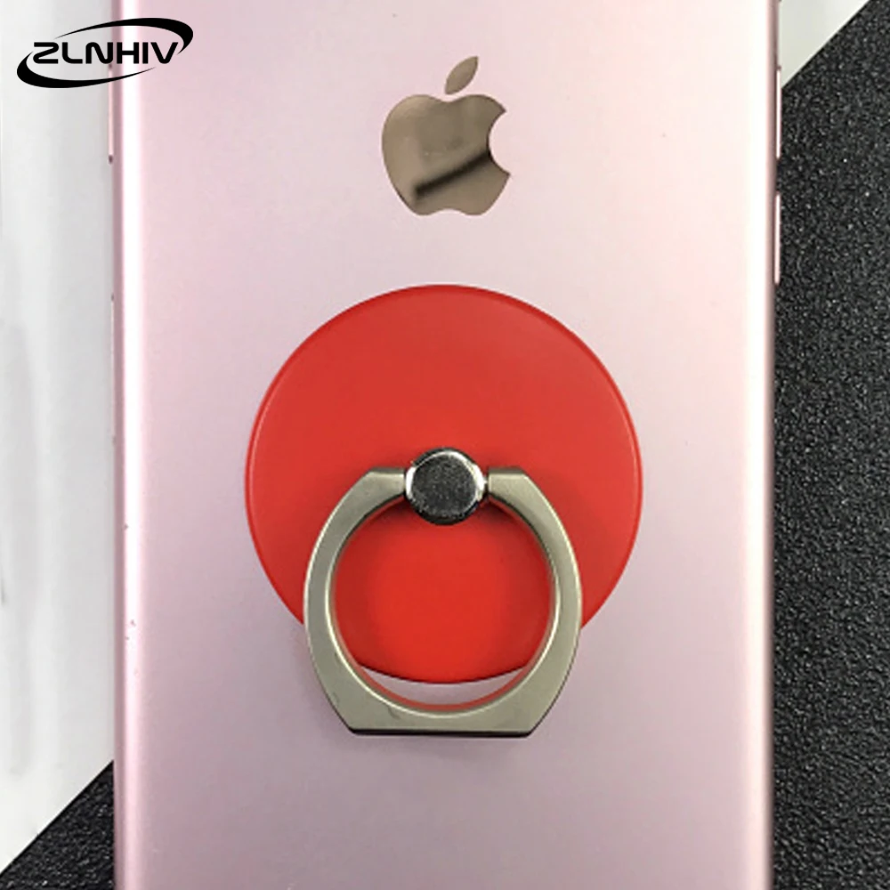 ZLNHIV, держатель для мобильного телефона, подставка, аксессуары, кольцо, крепление, держатель для сотового телефона, держатель для пальца, Круглый, поддержка стола, смартфона - Цвет: C-Red