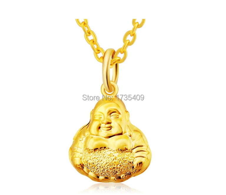 Solid 999 24K Yellow Gold / Lucky Buddha Pendant 2.2gin Pendants from