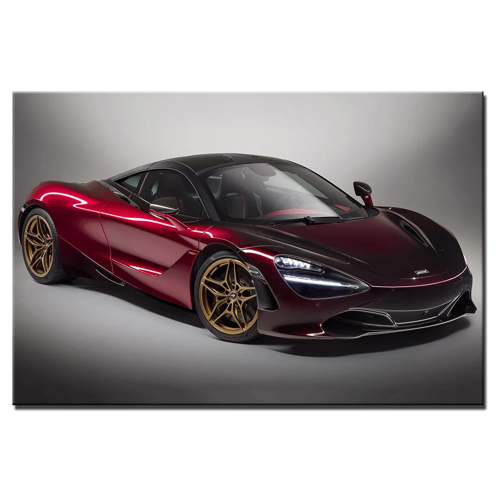 

Super Car Mclaren 720s Poster Custom Home Decoration Fashion Canvas Fabric Wall Poster Car Design Wallpaper A235