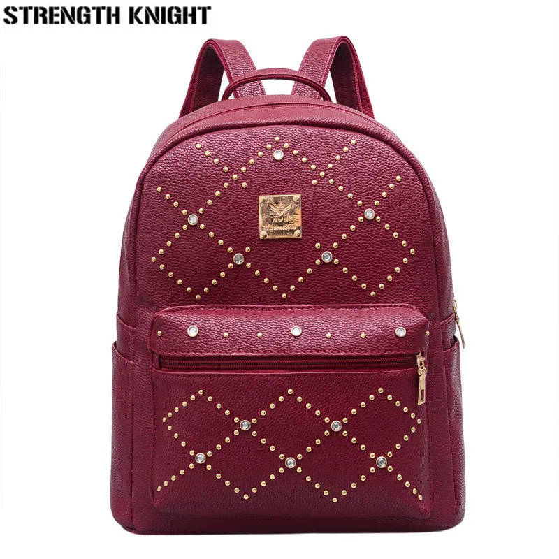

Fashion Women Backpack High Quality Youth Leather Backpacks for Teenage Girls Female School Shoulder Bag sac a dos femme