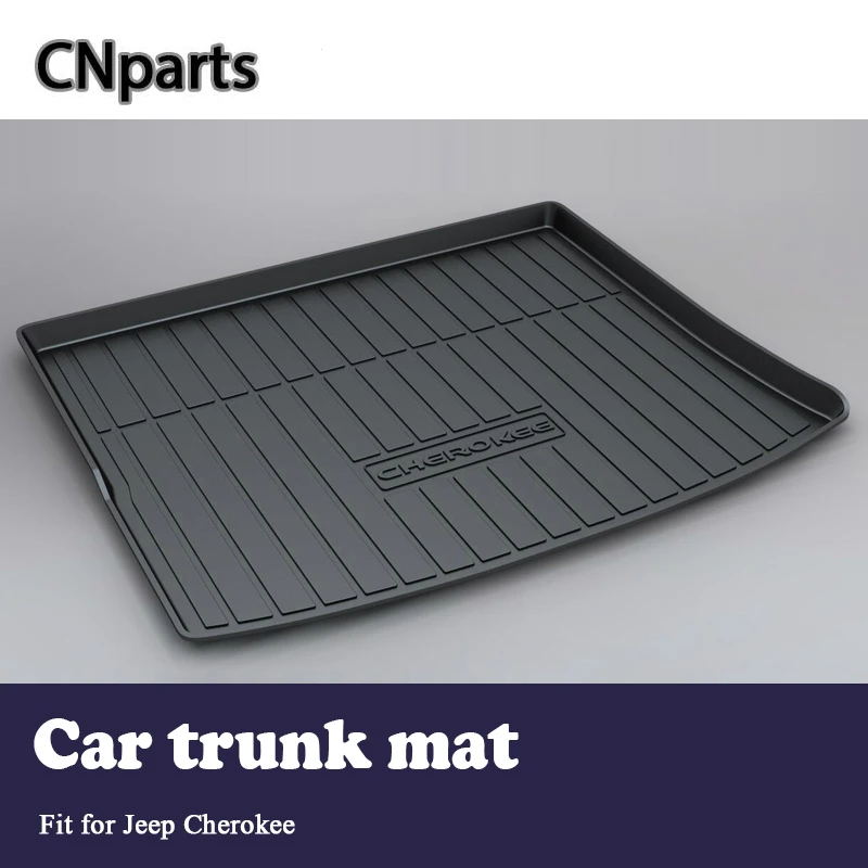 

CNparts 1Set Car Cargo rear trunk mat For Jeep Cherokee SJ XJ KJ KK KL Car Boot Liner Tray Waterproof Anti-slip Mat accessories