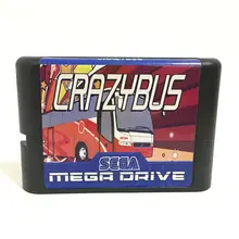 Высочайшее качество 16 бит Sega MD игра картридж для megadrive бытие системы- Crazy автобус