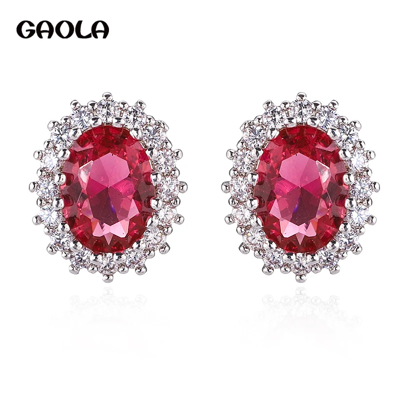 

GAOLA Lovely Mini Crystal Round Stud Earrings Simple Small Earring Women Girl Party Birthday Gift GLE3607