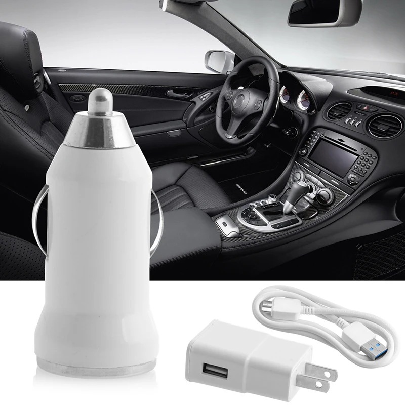 

High Quality 1 Set Micro USB Cable 3.0+Car Charger+Wall Home Charger For Samsung Galaxy Note 3 S5 10166