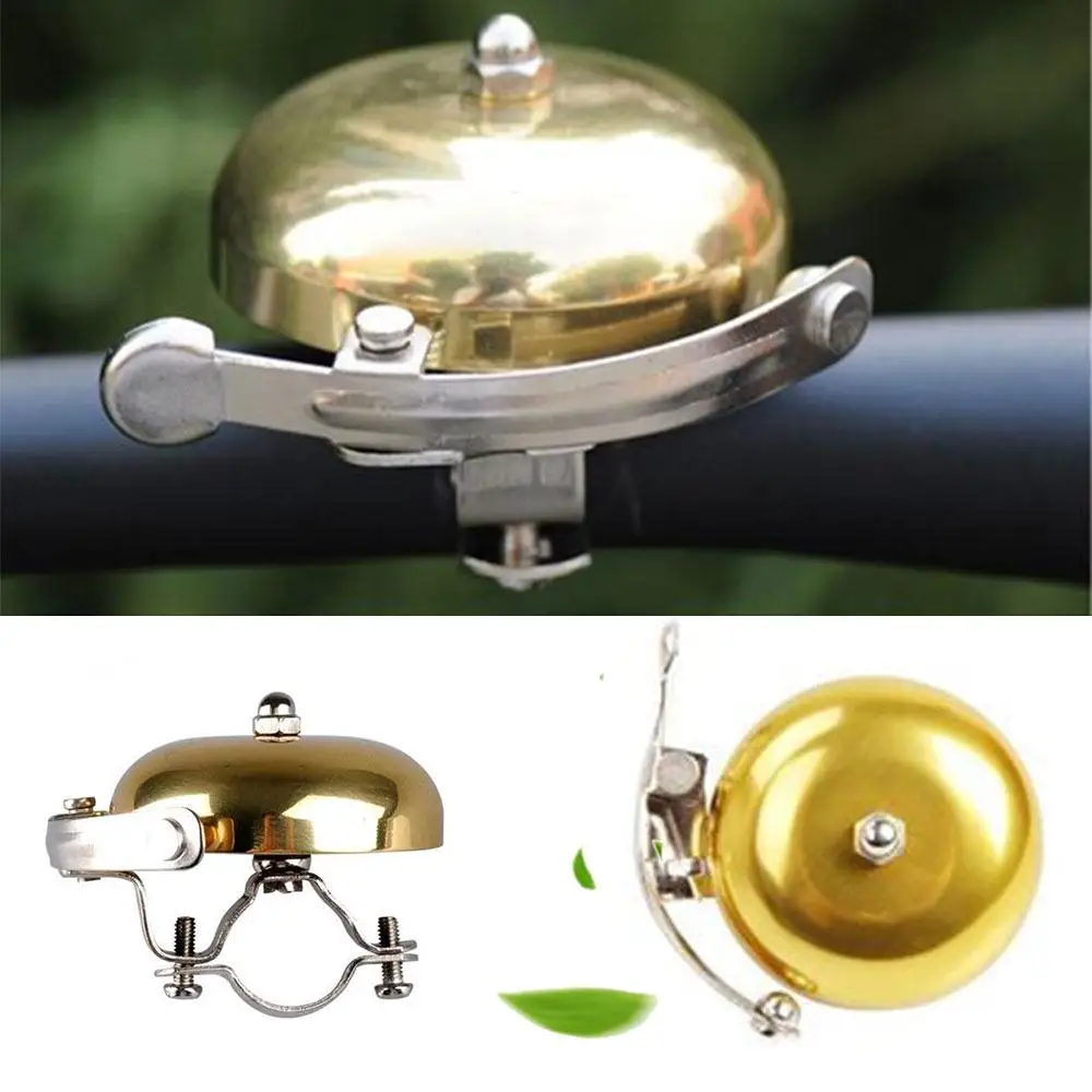 

1 PC Retro Metal Bike Ring Bicycle MTB Bell Sound Alarm Safety Loud Gold