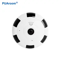 PUAroom 360 панорамная Беспроводная ip-камера безопасности IR-Cut ночного видения Аудио Сигнализация обнаружения движения