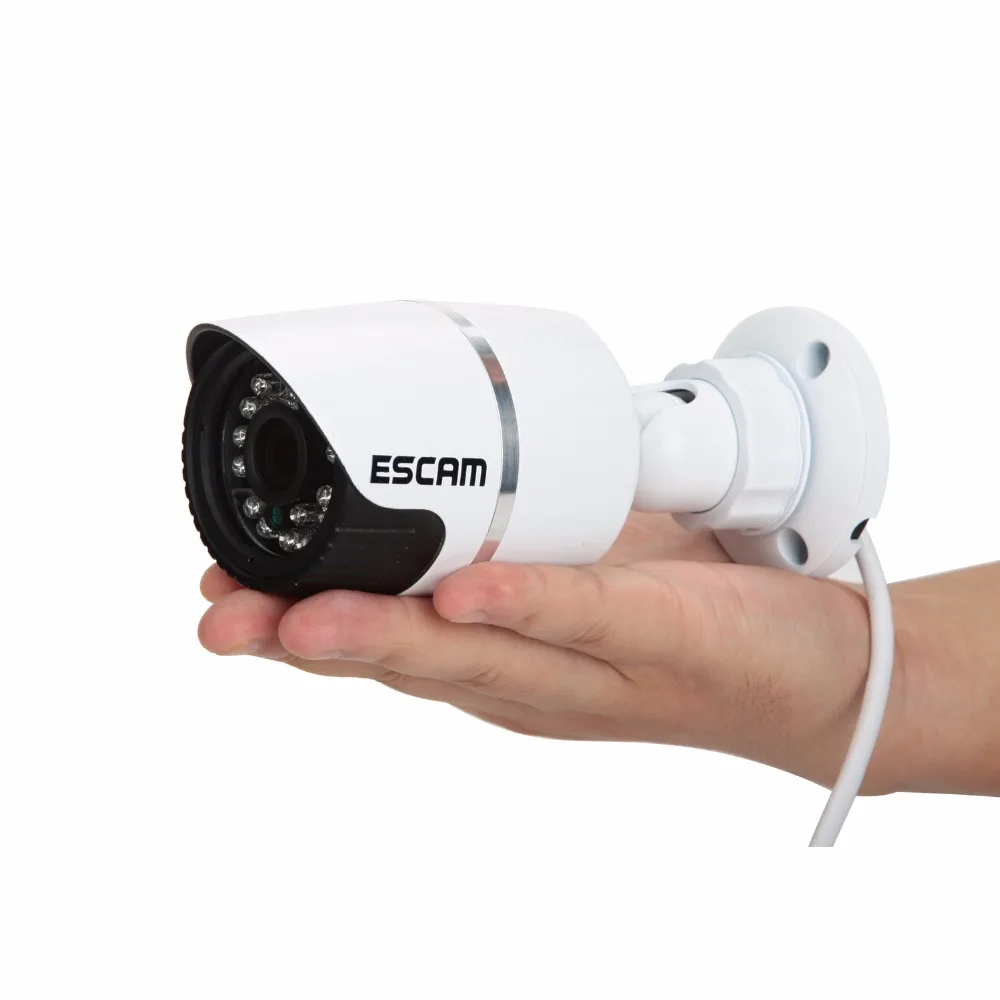 

Escam QD330 HD 720P 1MP CMOS IP Camera Waterproof Night Vision ONVIF P2P Mini Camera IR Security Camera support Android/IOS