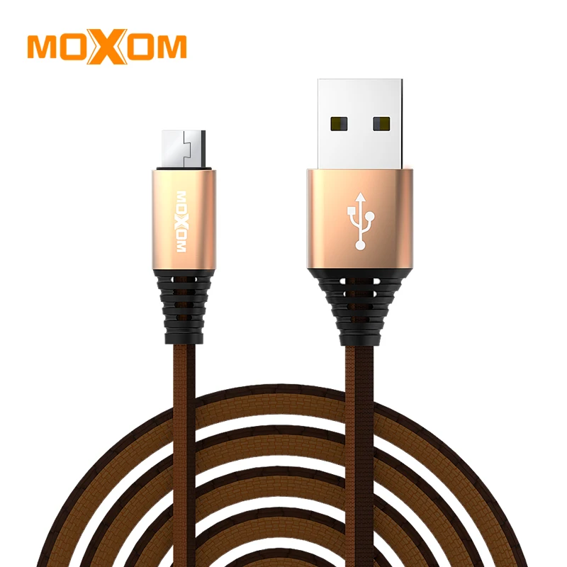 

MOXOM Micro USB Cable For Samsung iPhone Xiaomi Redmi Mobile Phone Cable Reversible Data Cable USB Charging Cable 1M