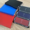 Bbloop-Recambios de almohadilla de tinta, recargas de tinta a base de agua de secado rápido para sellos de goma autoentintables rectangulares, negro/azul/rojo ► Foto 1/6