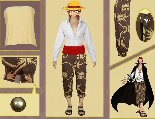 Cosplay&Ware [19]Japanese Anime One Piece World Four Emperors Shanks Cosplay Costumes Suit Adult Halloween Christmas -Cosplay&Ware anime Shop HTB1DHGtaR1D3KVjSZFyq6zuFpXaL.jpg