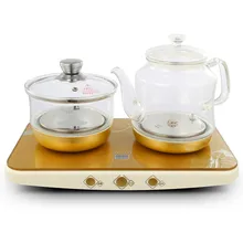 Электрический чайник отверждения горшок автоматический утолщение стеклянный набор Электрический чайник с многофункциональным автоматическим кипячение воды чай