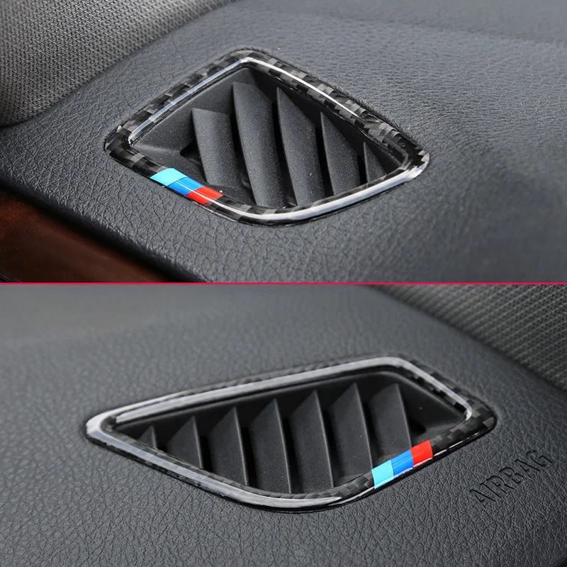 

New Carbon Fiber ABS Front Dashboard Upper Air Outlet Trims Decorative For BMW 3 4 Series F30 F31 F32 F33 F34 F36