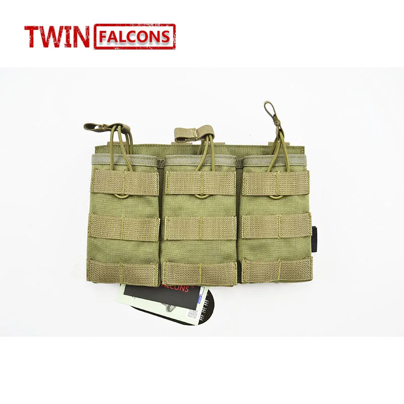 Военный Тактический тройной AR автомат АК 7,62 подсумок для магазинов в страйкболе охотничьи боеприпасы Camo Molle мешочек сумки TW-M003 - Цвет: Ranger Green