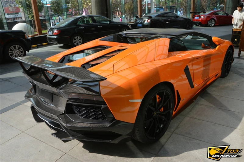 Бесплатная доставка для Lamborghini Aventador LP700 DMC MOLTO Veloce База Вышивка Крестом Пакет Стиль заднее крыло