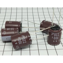 10 шт./лот 100 V 220 мкФ 220 мкФ 100 мкФ 16*20 мм 220 мкФ 100 V 100 V 220 мкФ электролитический конденсатор с алюминиевой крышкой, IC