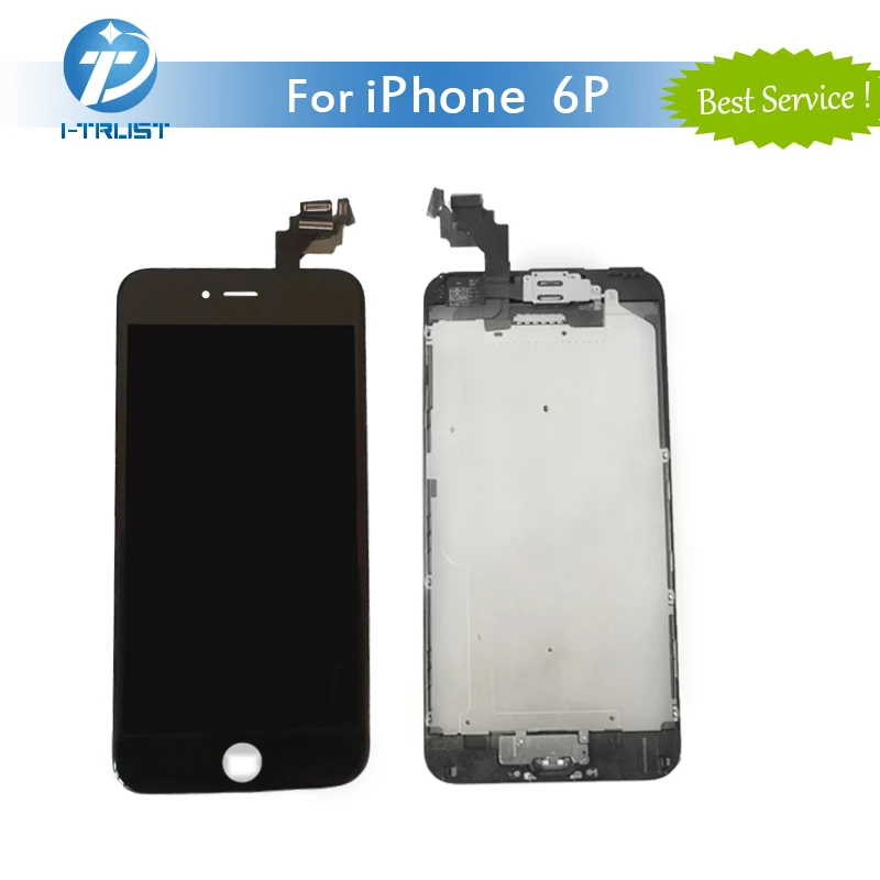 

5pcs/lot Free Shipping For iPhone 6 plus Full Set LCD Display Touch Screen Digitizer Replacement & Home Button &Front Camera