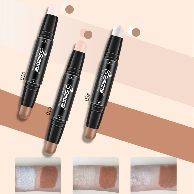 Double-end Contour Stick Women Highlighter Face Concealer Contouring Bronzers Highlighters Pen Cosmetic Makeup Corrector Contour Double-end Contour Stick Women Highlighter Face Concealer Contouring Bronzers Highlighters Pen Cosmetic Makeup Corrector Contour