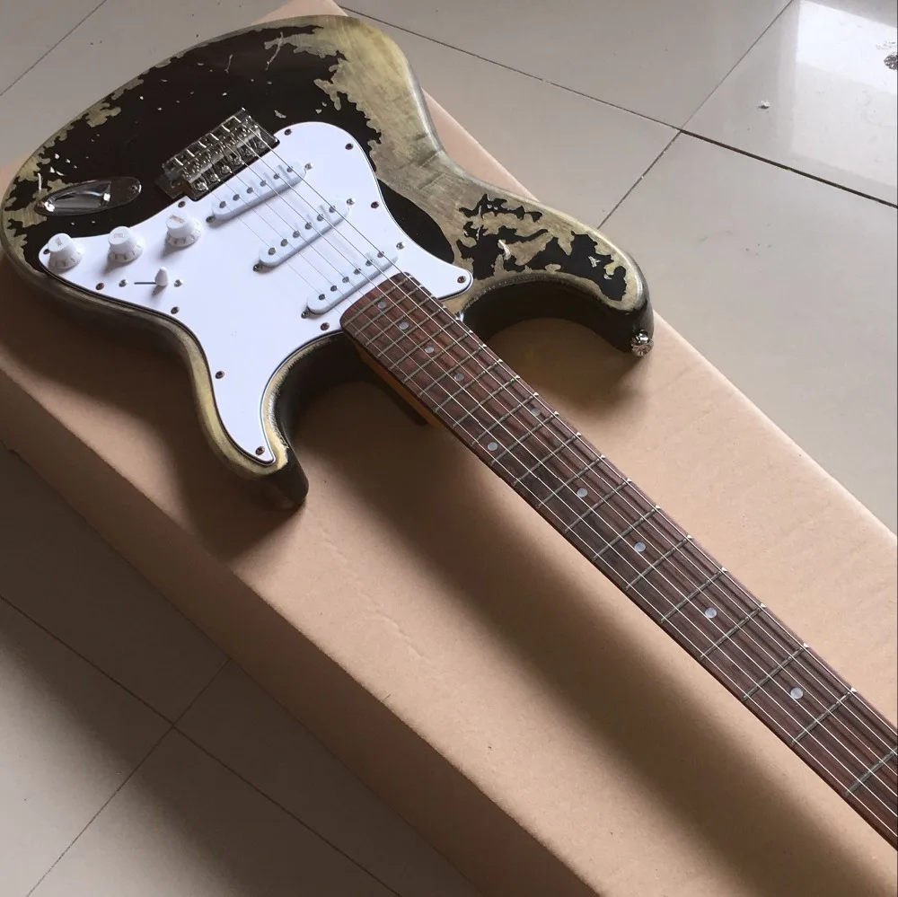 Custom shop,ST electric guitar,handwork 6 Strings Rosewood fingerboard guitarra,stratocastre gitaar,relics by hands guitarra